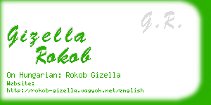 gizella rokob business card